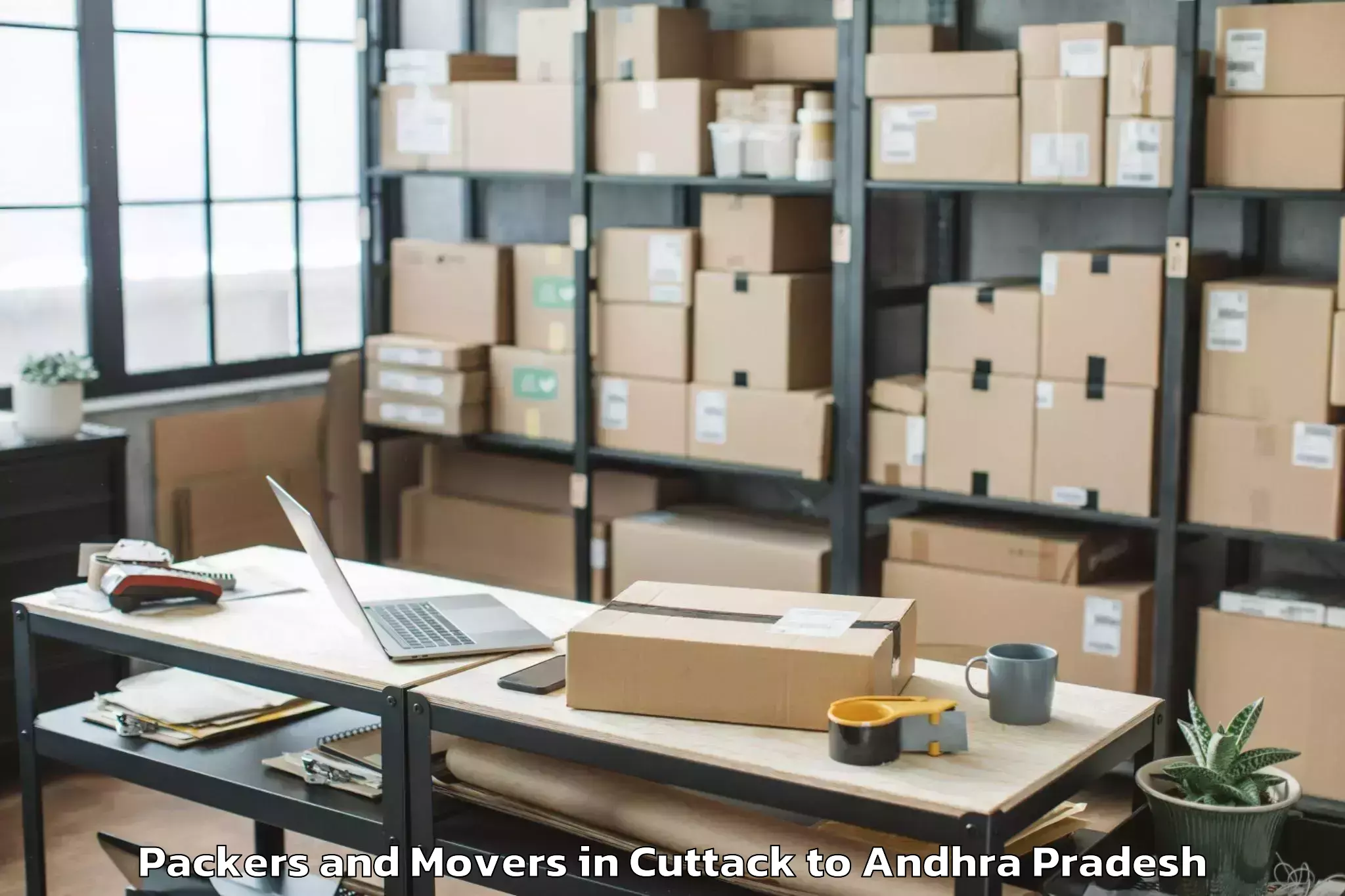 Reliable Cuttack to Piduguralla Packers And Movers